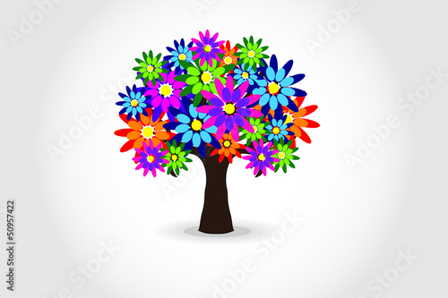 FLOWERS ON TREE