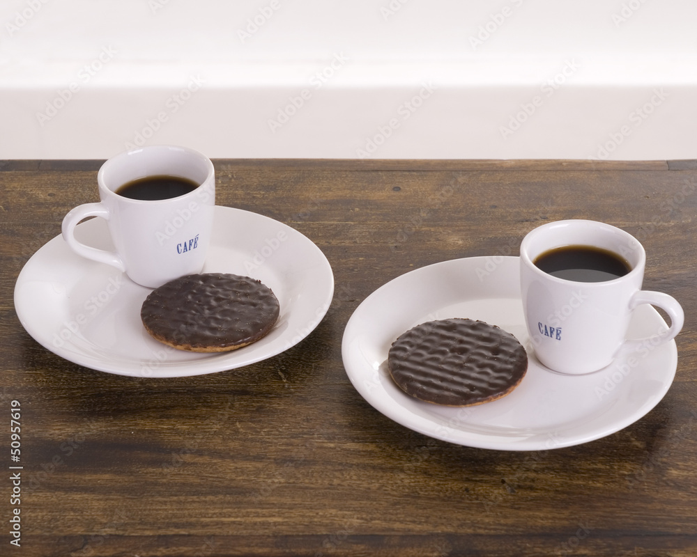 Fototapeta premium coffee and biscuits