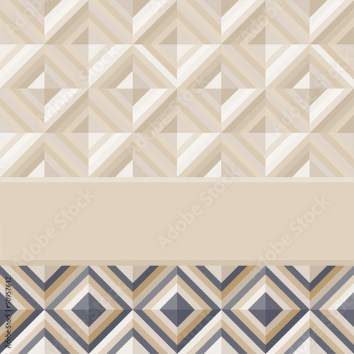 Fashion pattern with square diamonds