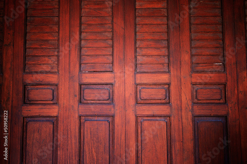 Old wooden door