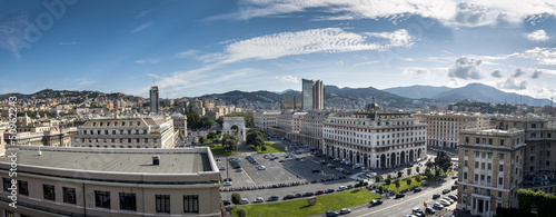 Piazza della Vittoria, Genova,italia photo