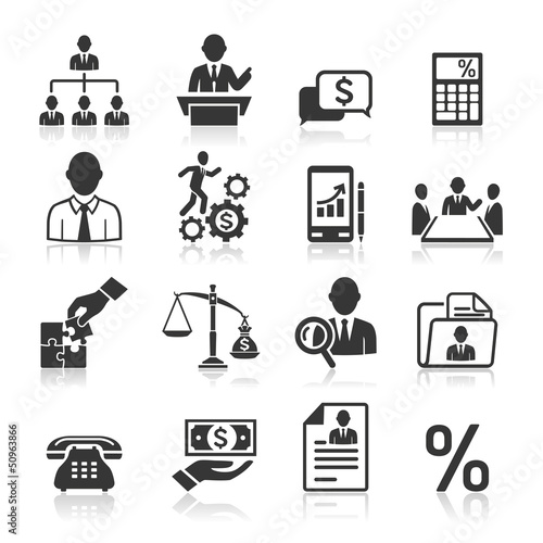 Business icons, management and human resources set3. vector eps #50963866