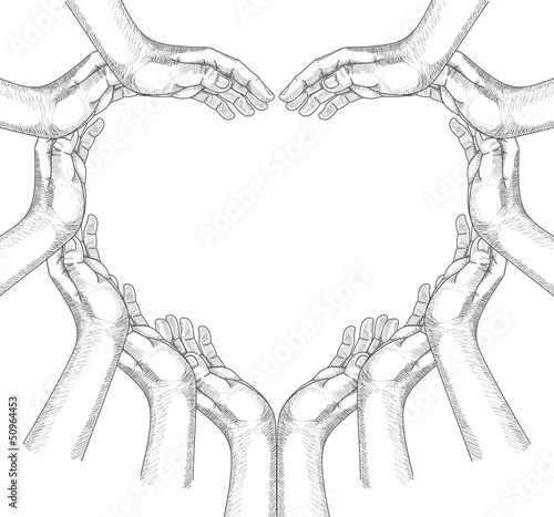 Hands Drawing Conceptual.