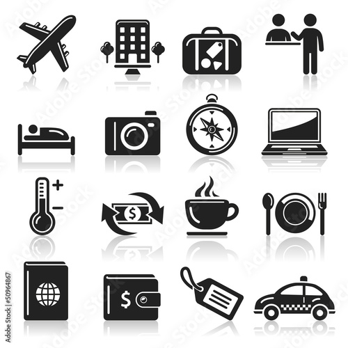 travel icons set1. vector eps 10