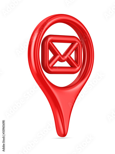 envelope traffic sign on wh...