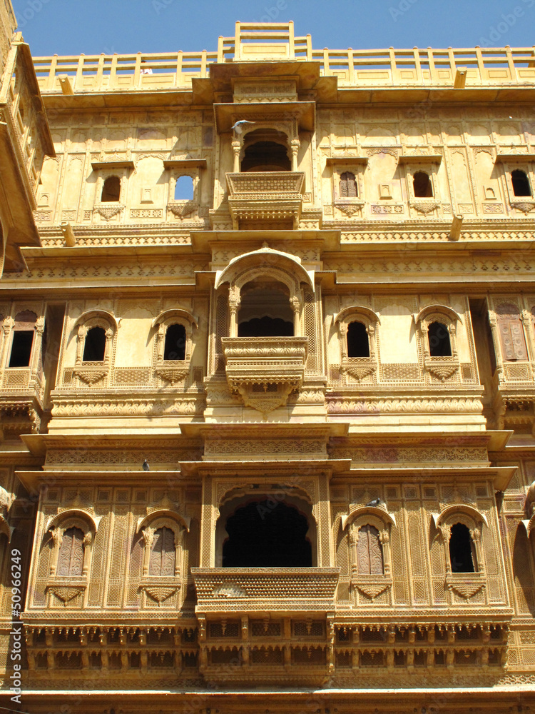 architecture of jaisalmer rajasthan india