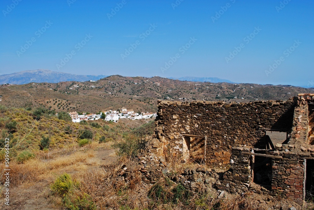 Farmhouse ruin, Macharaviaya, Andalusia © Arena Photo UK