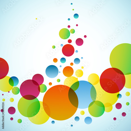 Bright background with circles