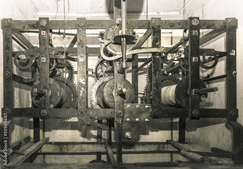 Church clock mechanism Church clock mechanism