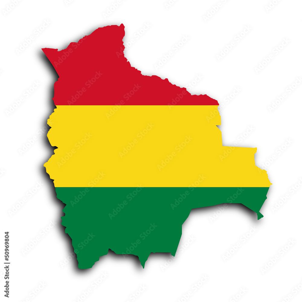 Obraz premium Map of Bolivia
