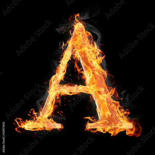 Burning objects and objects on fire background
