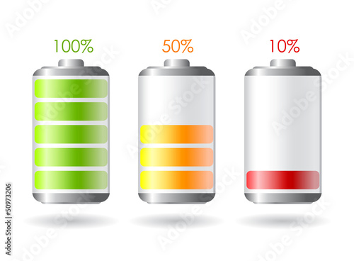 Vector batteries icon