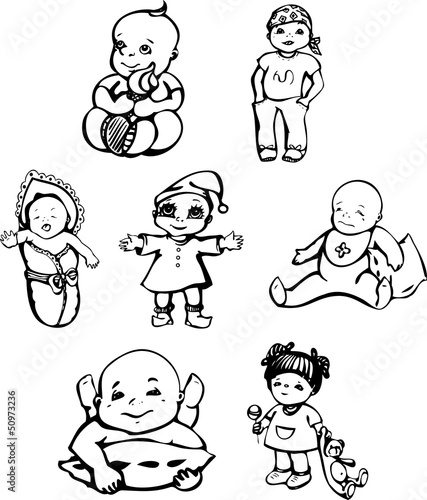 Sketches of babies © Rorius