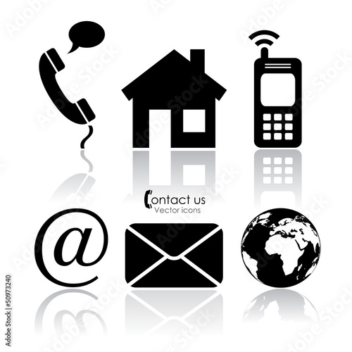 Vector contact icons