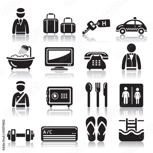 Hotel icons set2. vector eps 10