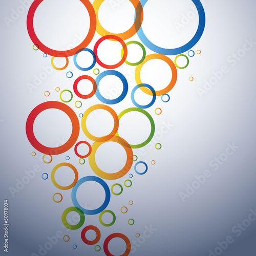 Bright background with circles