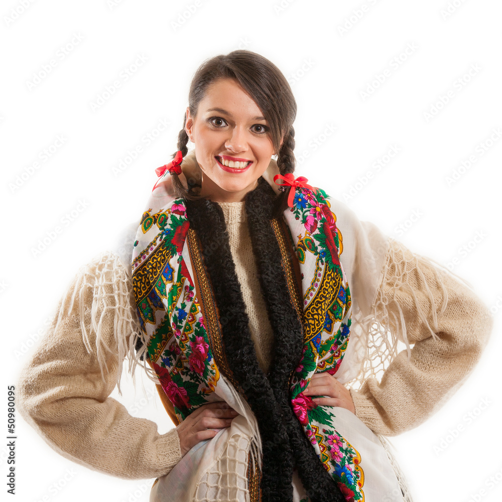 Góralka z warkoczami