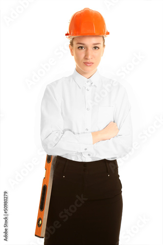 Young woman architect