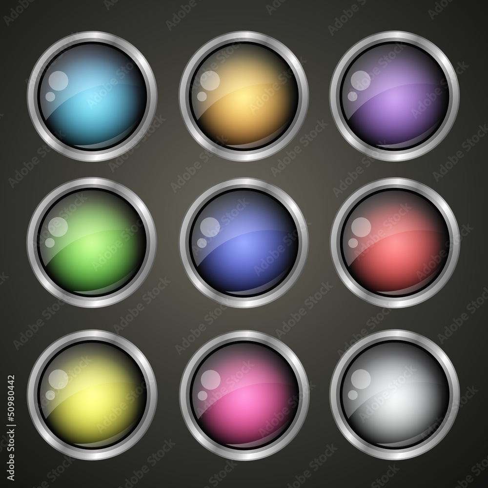 Vector Illustration of Blank Web Buttons for Website or App Vector Illustration of Blank Web Buttons for Website or App
