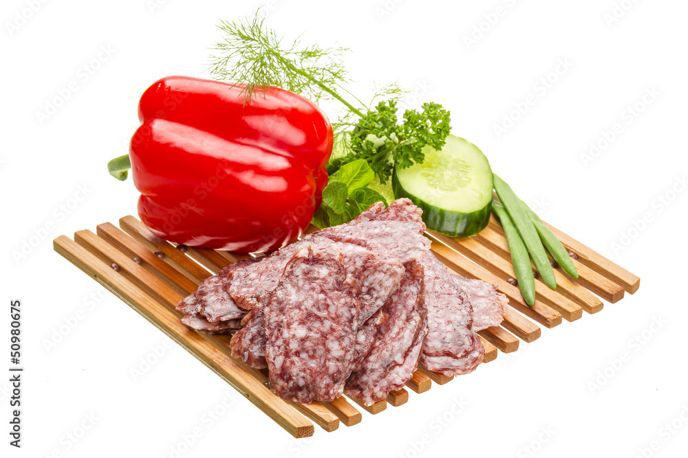 Fresh ripe salami Fresh ripe salami
