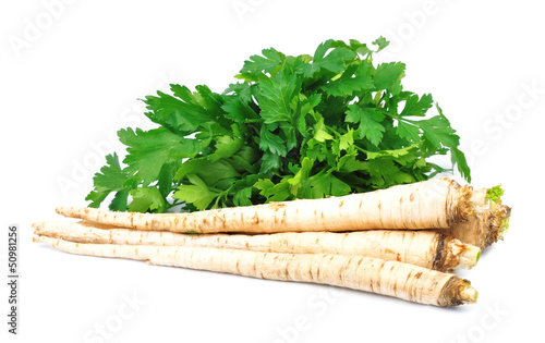 parsley root with parsley