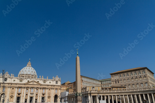 Buildings in Vatican, the Holy See within Rome, Italy. Part of S