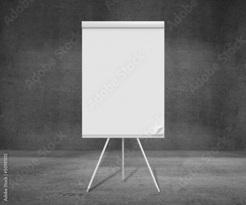 Billede på lærred blank flipchart