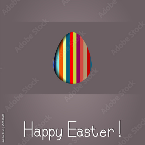 Greeting card with Easter egg