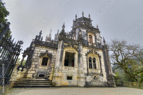 Old Mansion in Quinta da Regaleira, Sintra, Portugal. photo