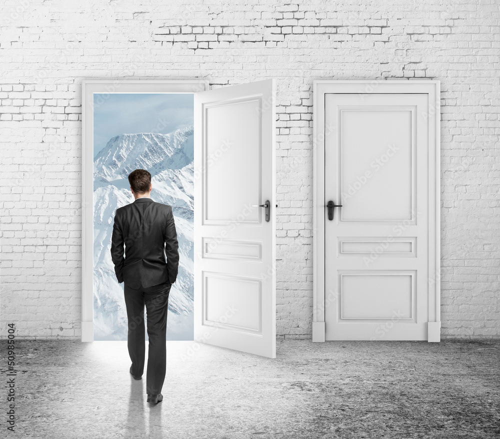 Obraz premium opened loft door