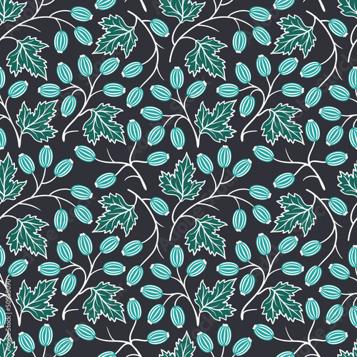 Gooseberry seamless pattern