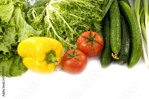 Colorful healthy fresh vegetables.