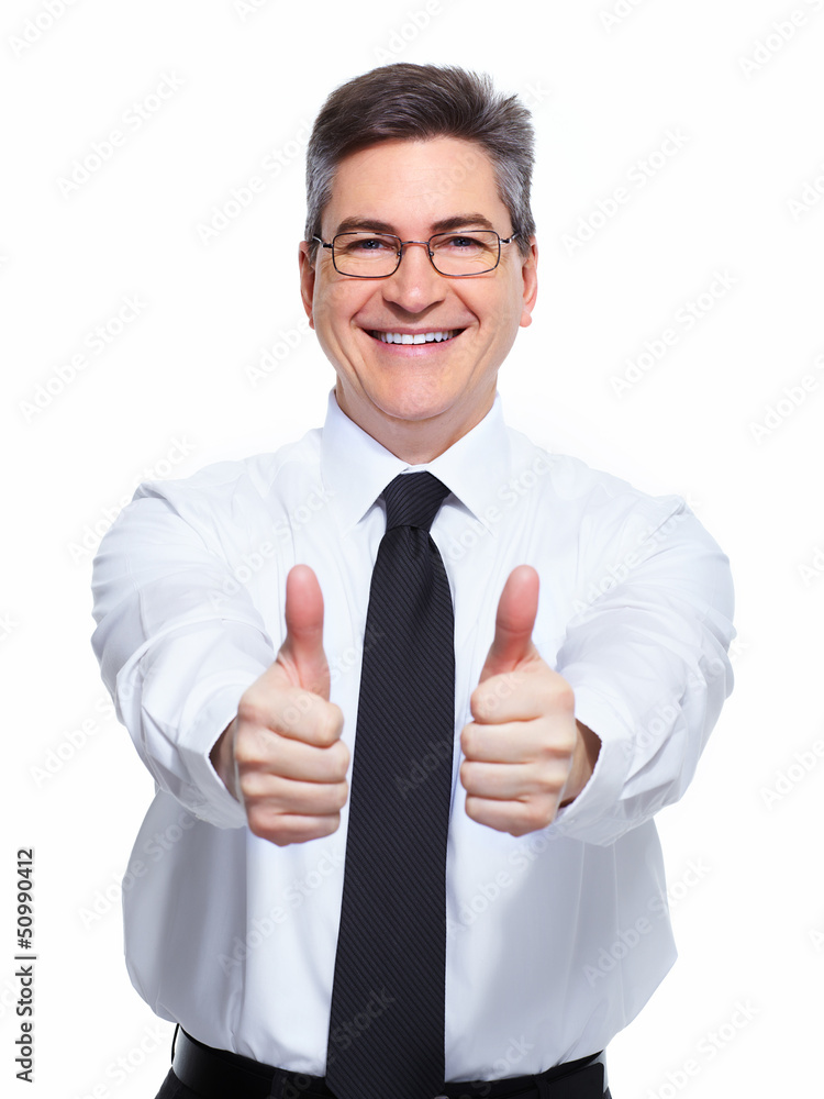 Happy businessman. Happy businessman.