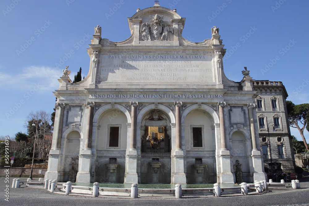The Fontana dell'Acqua Paola in Rome