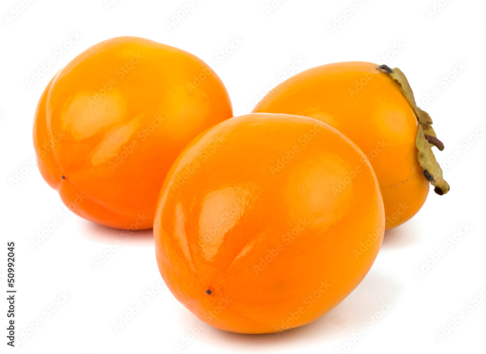 Persimmon fruit isolated on white background Persimmon fruit isolated on white background