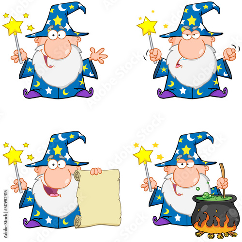 Wizard Cartoon Characters.Collection 1