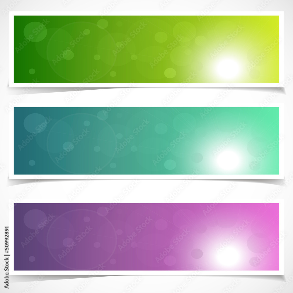 Website header or banner set. EPS 10.