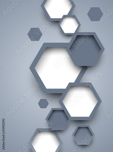 Abstract background with hexagons