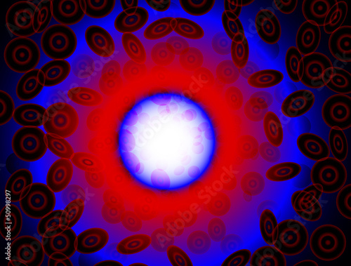 abstract illustration of blood