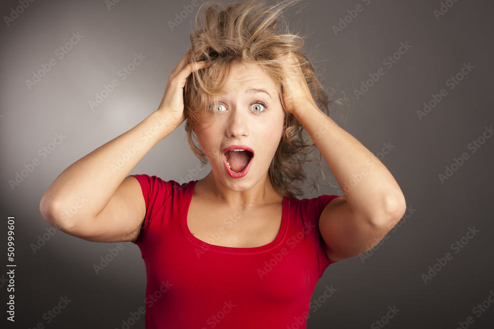 Teen girl beautiful cheerful enjoying Teen girl beautiful cheerful enjoying