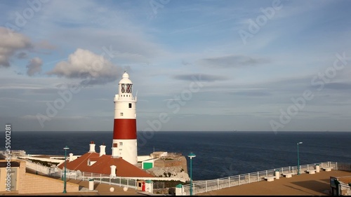 Trinity Lighthouse at Europa Point in Gibraltar