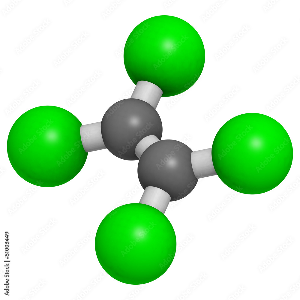 Obraz na plátně perchloroethylene (tetrachloroethylene) dry-cleaning solvent, mo