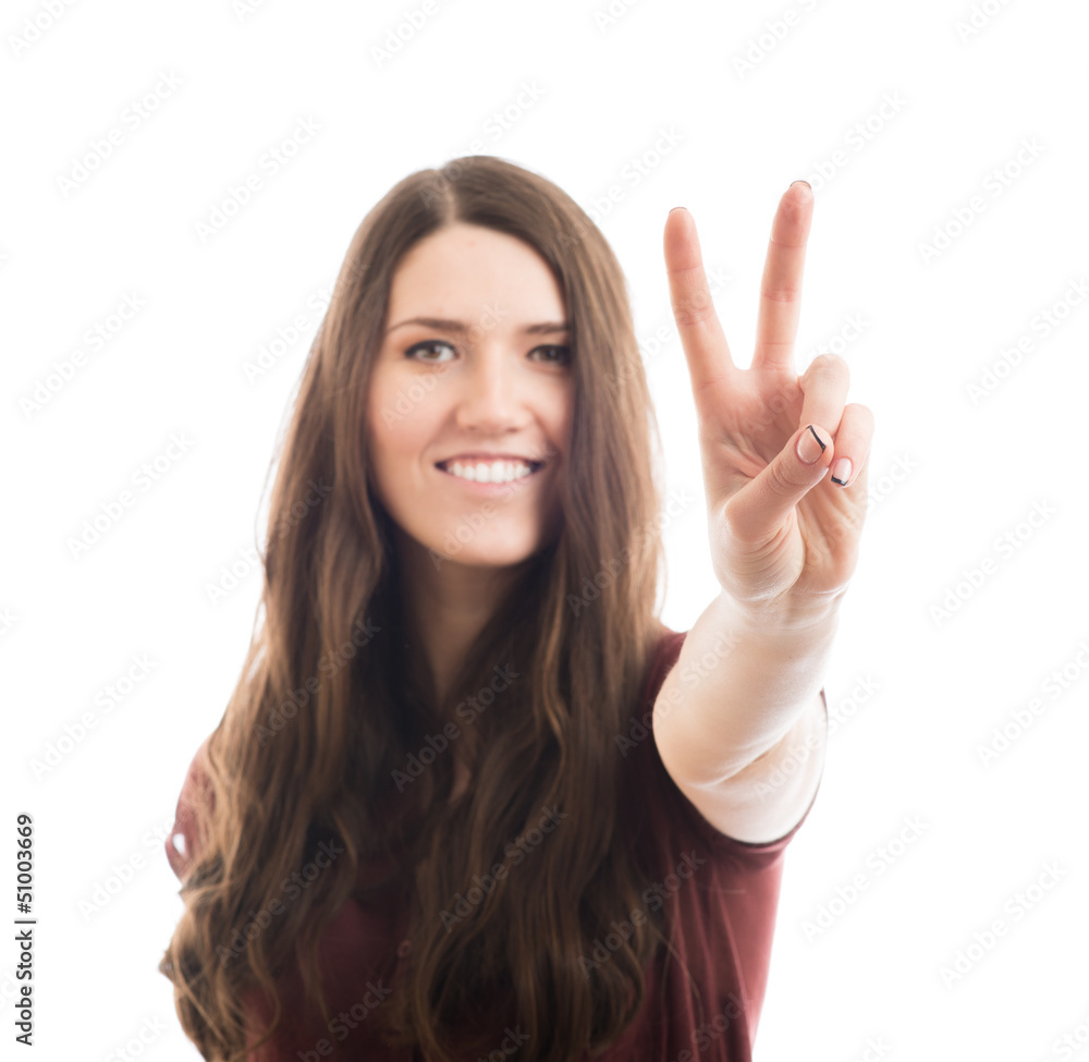 businesswoman showing two thumbs up businesswoman showing two thumbs up
