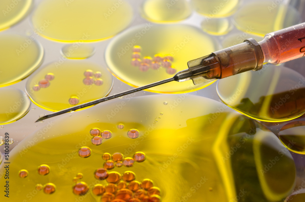 Fotografie experiment with lipids