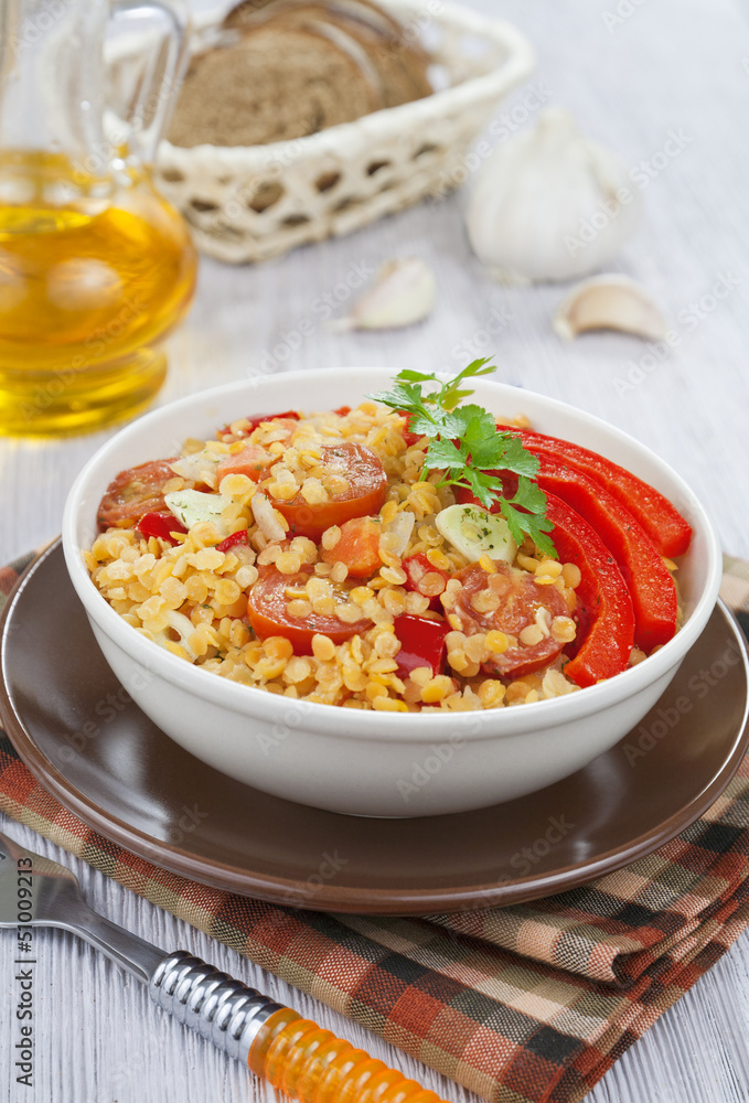 Red lentils with vegetables Red lentils with vegetables