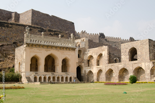 Fotografie Golkonda fort lawn, India