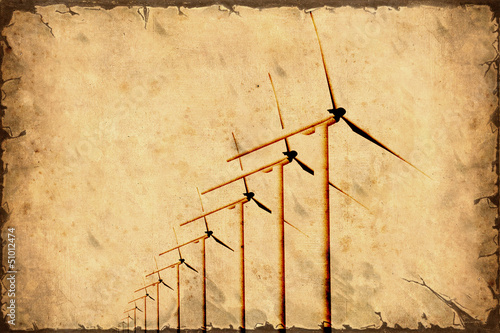 Retroplakat - Windpark photo