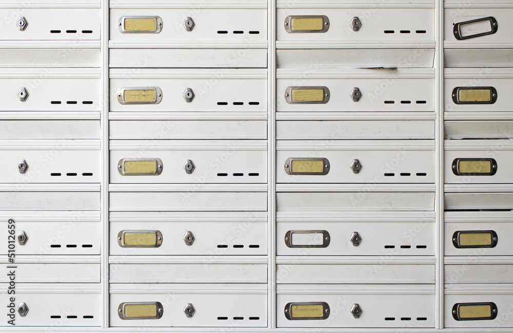 Mailboxes in housing Mailboxes in housing