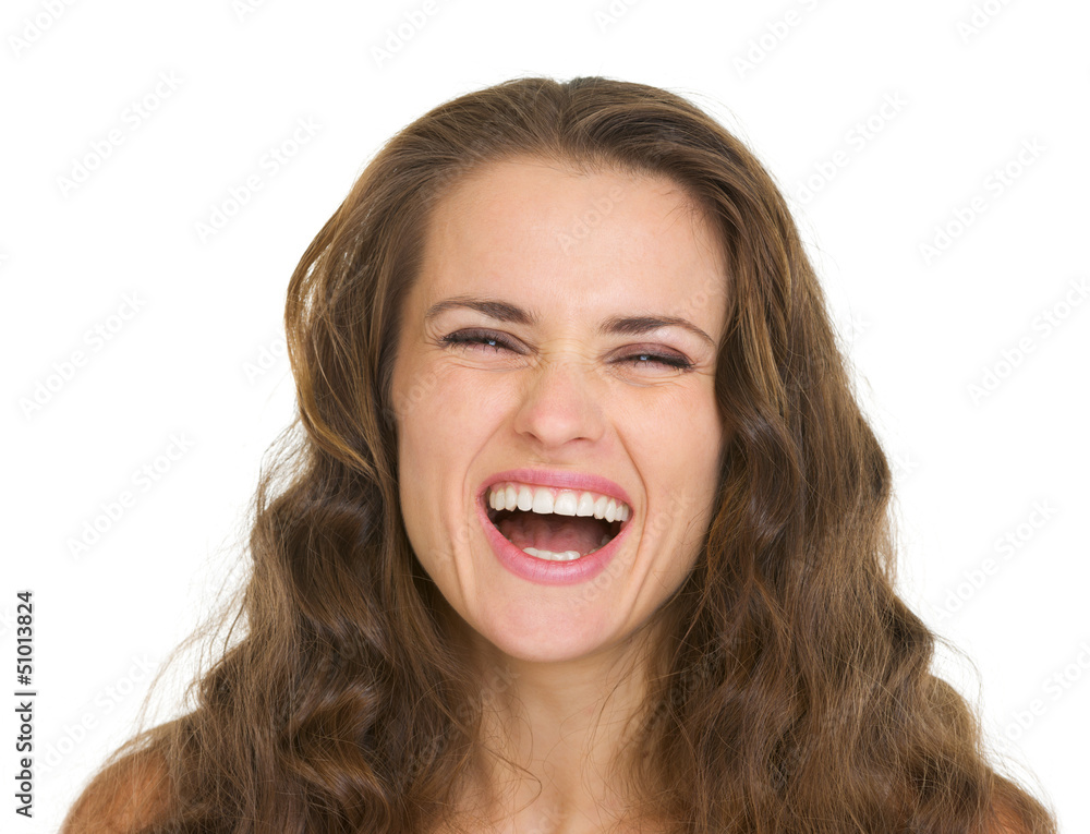 Portrait of happy young woman Portrait of happy young woman