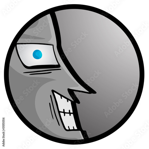 Angry man hole